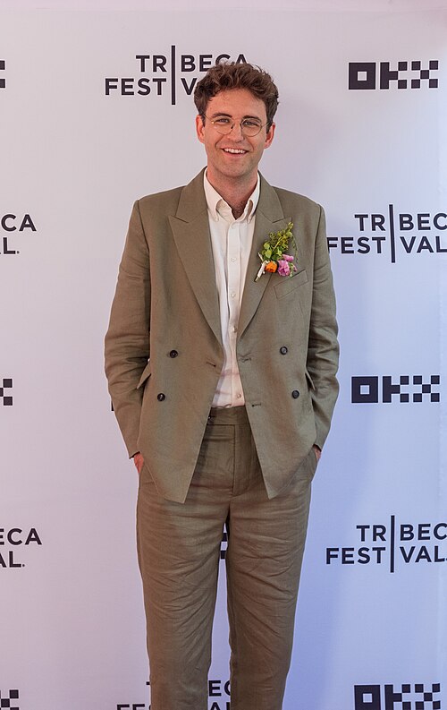John Reynolds, writer and actor, at the 2026 Tribeca Festival for the movie Never Change!.