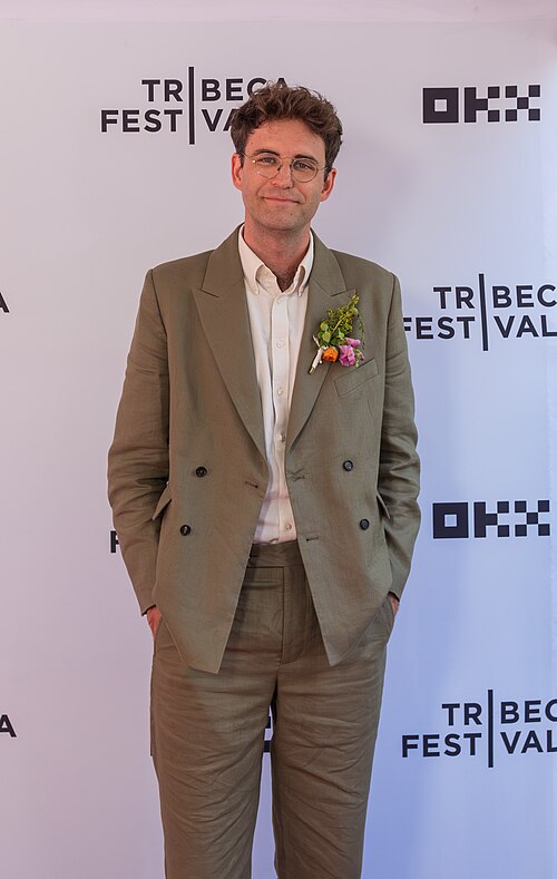 John Reynolds, writer and actor, at the 2026 Tribeca Festival for the movie Never Change!.