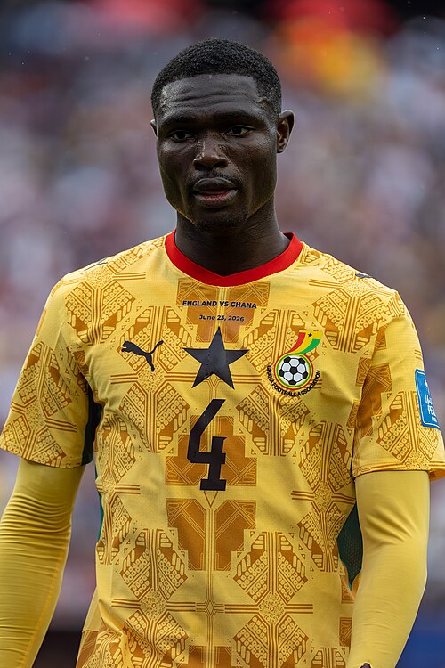 Jonas Adjetey during England v Ghana on 23 June 2026 at the 2026 FIFA World Cup