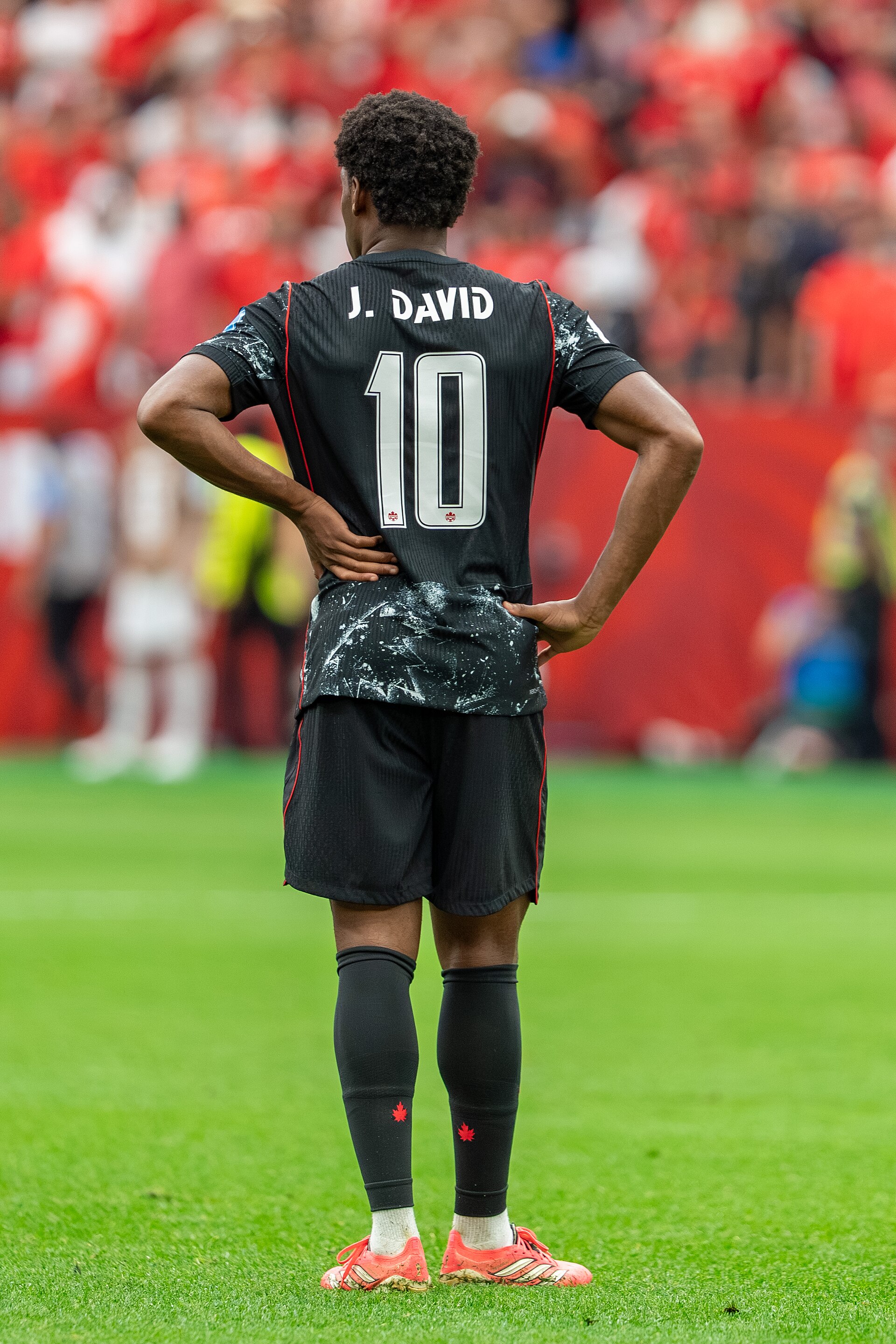 Jonathan David during Canada v Qatar on 18 June 2026 at the 2026 FIFA World Cup