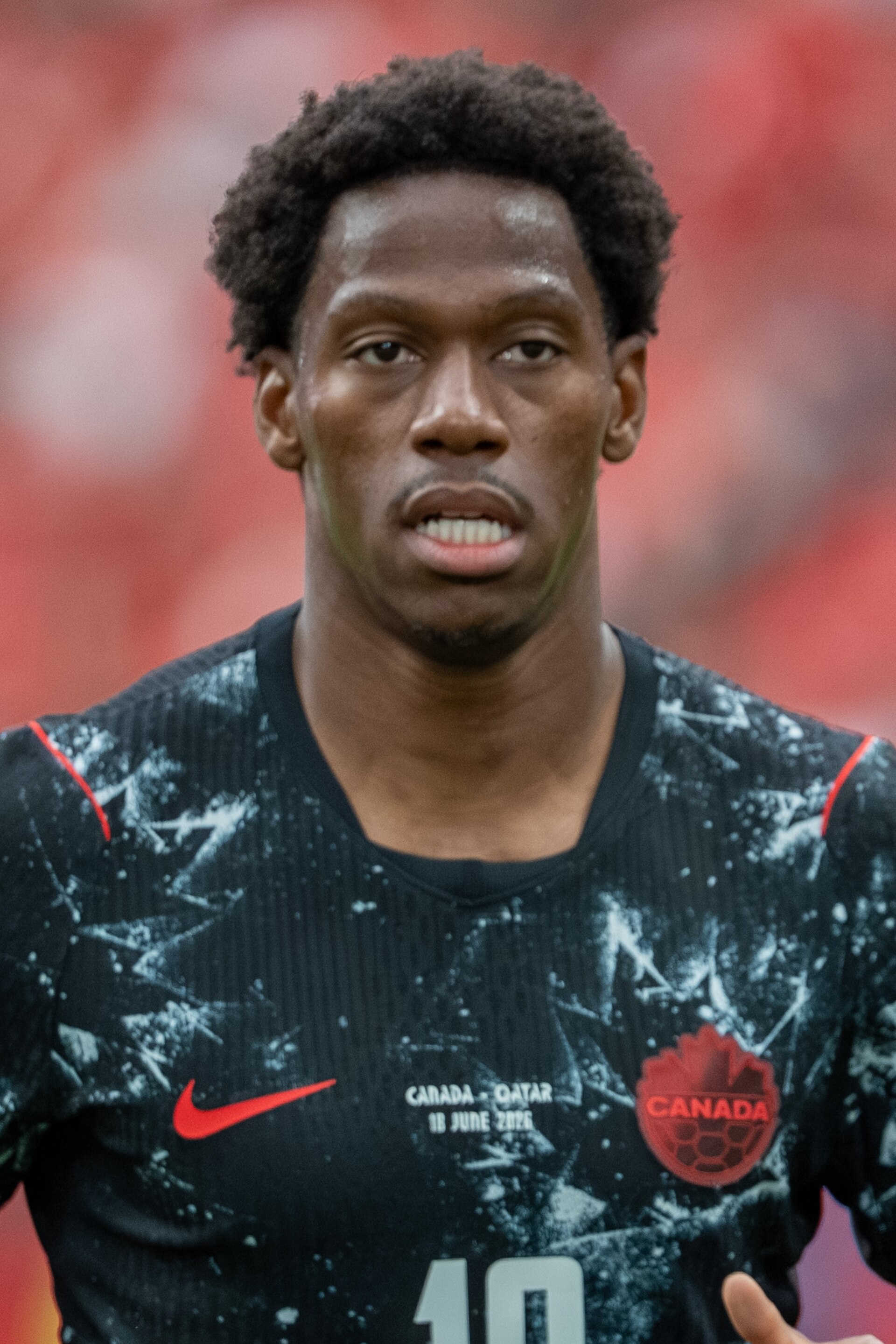 Jonathan David during Canada v Qatar on 18 June 2026 at the 2026 FIFA World Cup
