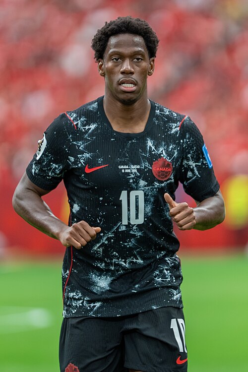 Jonathan David during Canada v Qatar on 18 June 2026 at the 2026 FIFA World Cup