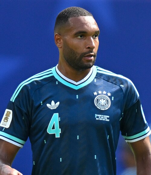 EAST RUTHERFORD, UNITED STATES - June 25: Jonathan Tah #4 of Germany during the FIFA World Cup 2026 Group E match between Ecuador  and  Germany on June 25, 2026 MetLife Stadium, East Rutherford, New Jersey
