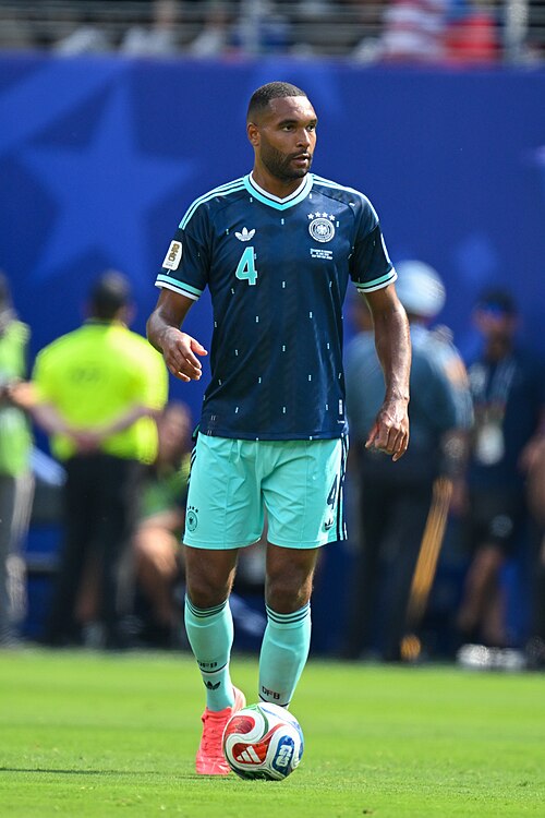 EAST RUTHERFORD, UNITED STATES - June 25: Jonathan Tah #4 of Germany during the FIFA World Cup 2026 Group E match between Ecuador  and  Germany on June 25, 2026 MetLife Stadium, East Rutherford, New Jersey