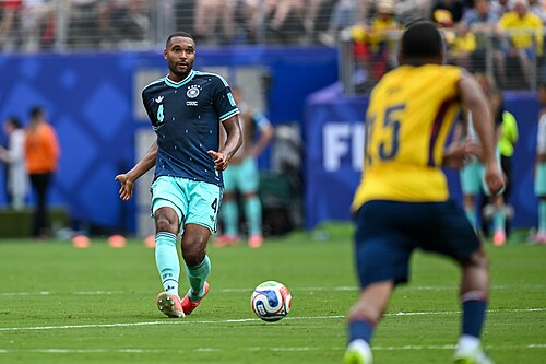 EAST RUTHERFORD, UNITED STATES - June 25: Jonathan Tah #4 in action during the FIFA World Cup 2026 Group E match between Ecuador  and  Germany on June 25, 2026 MetLife Stadium, East Rutherford, New Jersey