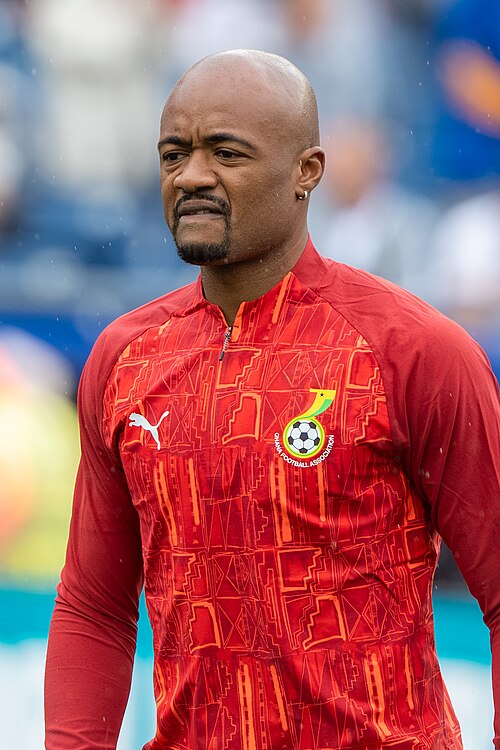 Jordan Ayew during England v Ghana on 23 June 2026 at the 2026 FIFA World Cup