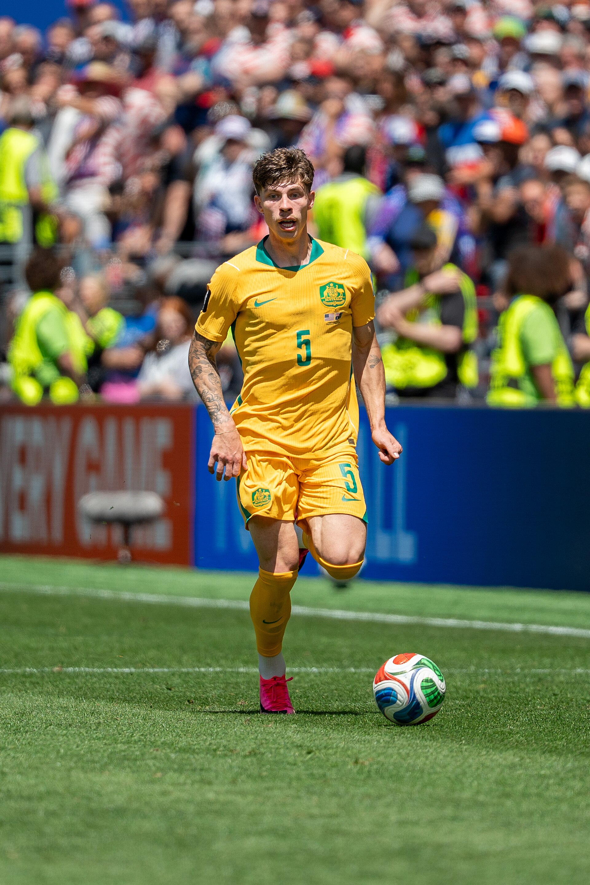 Jordan Bos during United States v Australia on 19 June 2026 at the 2026 FIFA World Cup