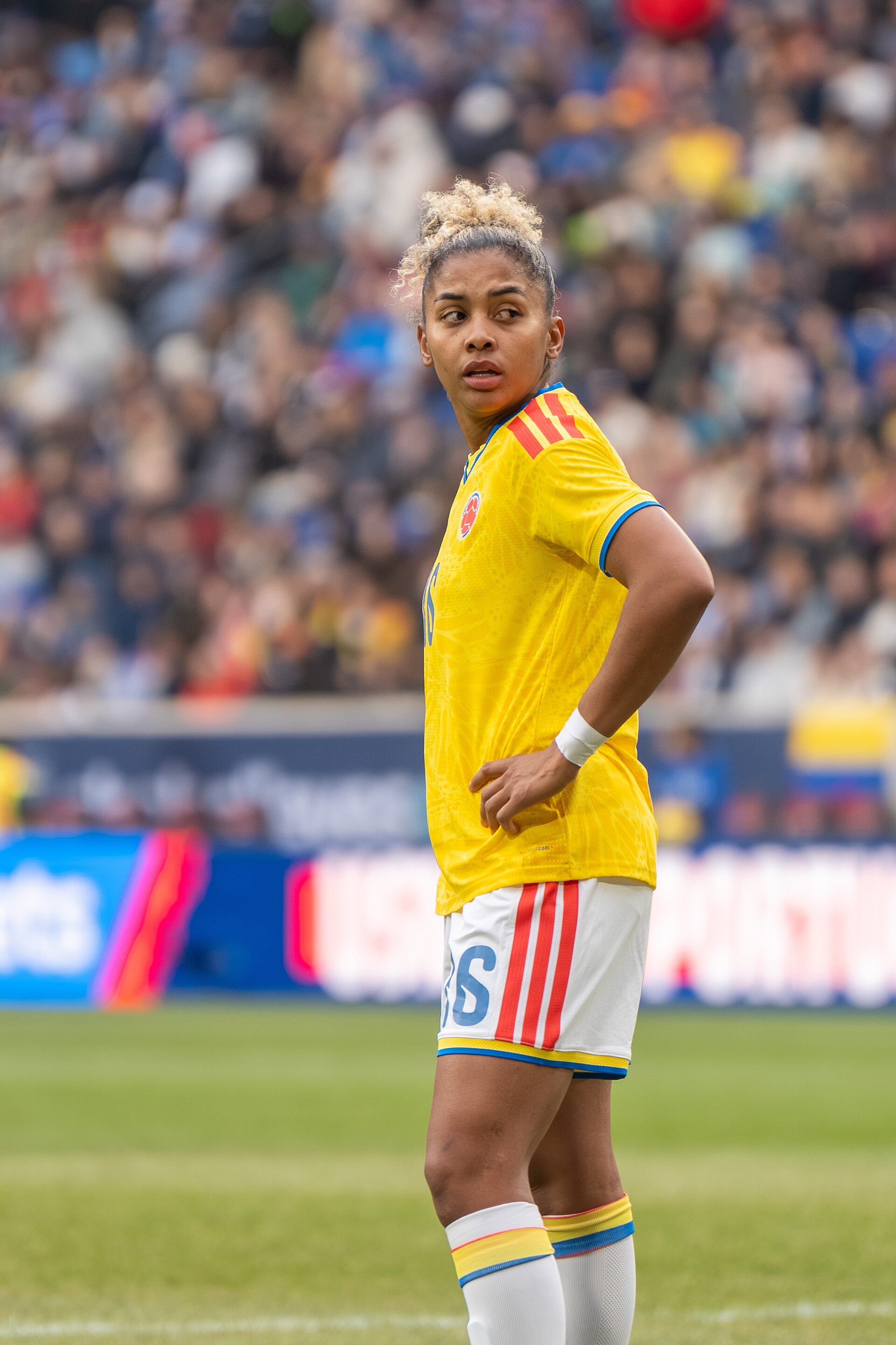 Jorelyn Carabalí during the US Women's Soccer Team vs Colombia at the SheBelieves Cup on March 7, 2026