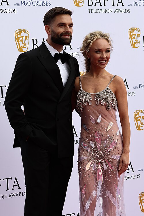 Jorgie Porter & Ollie Piotrowski at the TV BAFTA red carpet, May 26