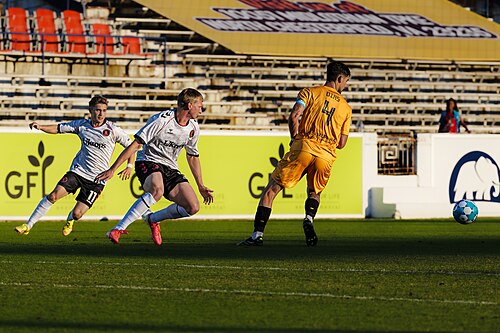 Josh Kirkland playing for the Richmond Kickers vs Fort Wayne FC on June, 20, 2026