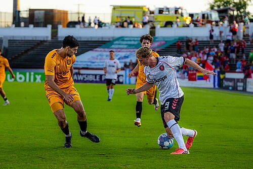 Josh Kirkland playing for the Richmond Kickers vs Fort Wayne FC on June, 20, 2026