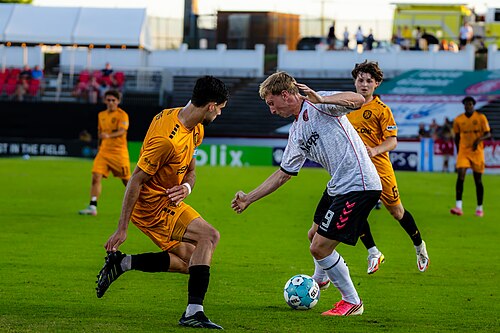 Josh Kirkland playing for the Richmond Kickers vs Fort Wayne FC on June, 20, 2026