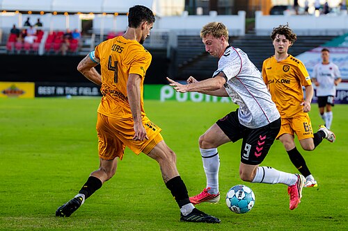 Josh Kirkland playing for the Richmond Kickers vs Fort Wayne FC on June, 20, 2026