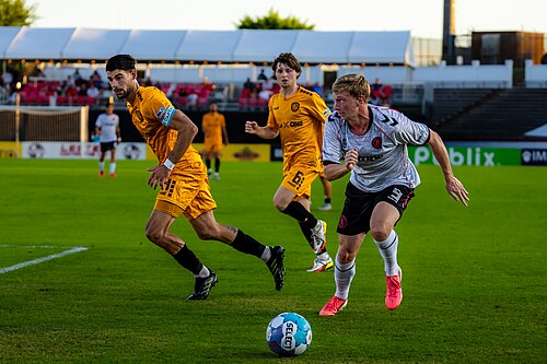 Josh Kirkland playing for the Richmond Kickers vs Fort Wayne FC on June, 20, 2026