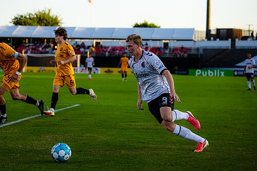 Josh Kirkland playing for the Richmond Kickers vs Fort Wayne FC on June, 20, 2026