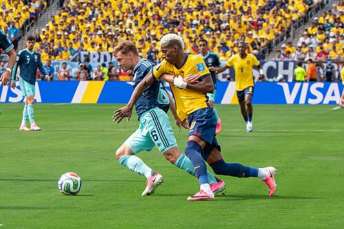 Joshua Kimmich Nilson Angulo during Ecuador v Germany on 25 June 2026 at the 2026 FIFA World Cup