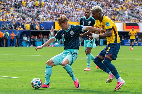 Joshua Kimmich Nilson Angulo during Ecuador v Germany on 25 June 2026 at the 2026 FIFA World Cup