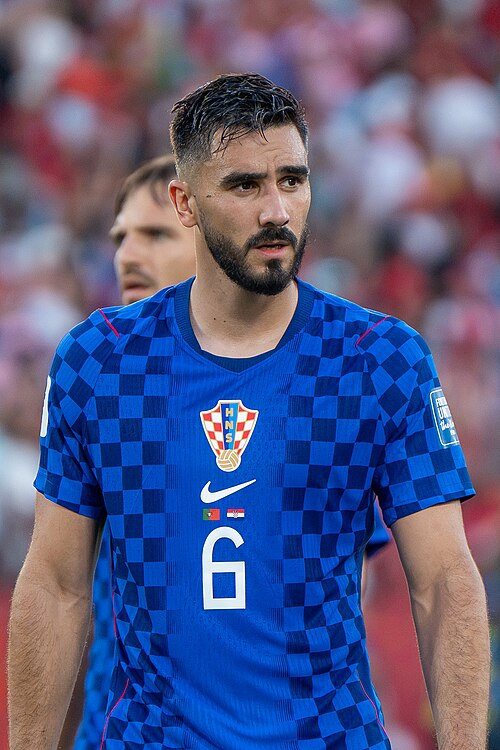 Josip Sutalo during Croatia v Portugal on 2 July 2026 at the 2026 FIFA World Cup