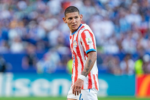Juan Jose Caceres during France v Paraguay at the 2026 FIFA World Cup