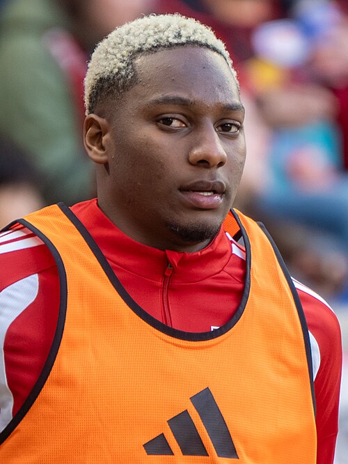 Juan Mina during the New York Red Bulls vs New England Revolution on Feb 28, 2026 at Sports Illustrated Stadium