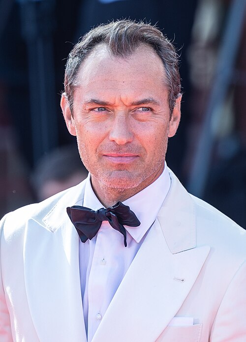 Actor Jude Law at the 2025 Venice Film Festival