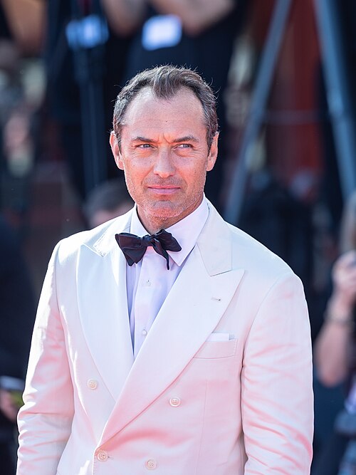 Actor Jude Law at the 2025 Venice Film Festival
