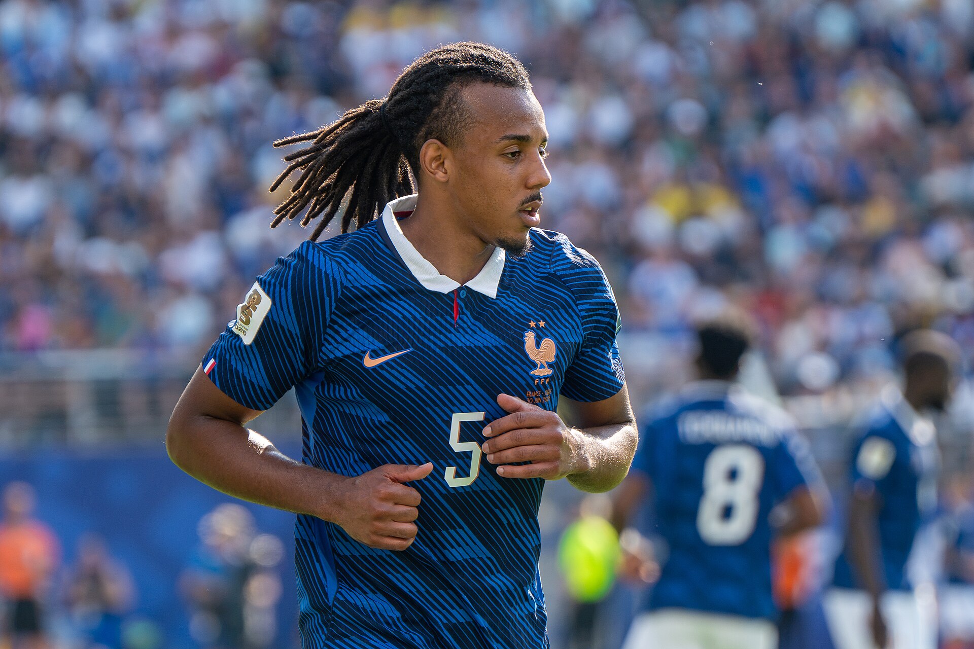 Jules Kounde during France v Sweden at the 2026 FIFA World Cup