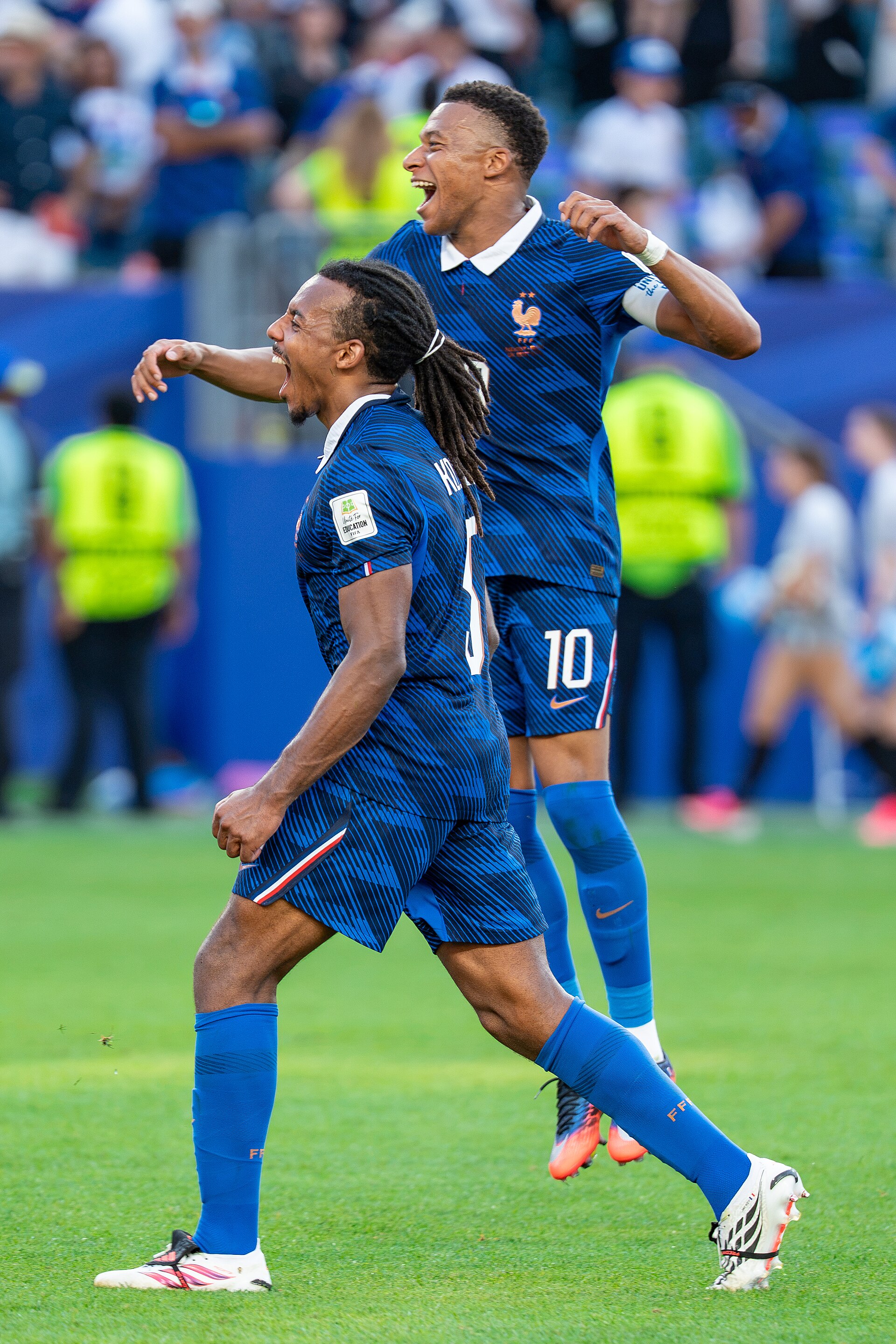 Jules Kounde Kylian Mbappe during France v Paraguay at the 2026 FIFA World Cup