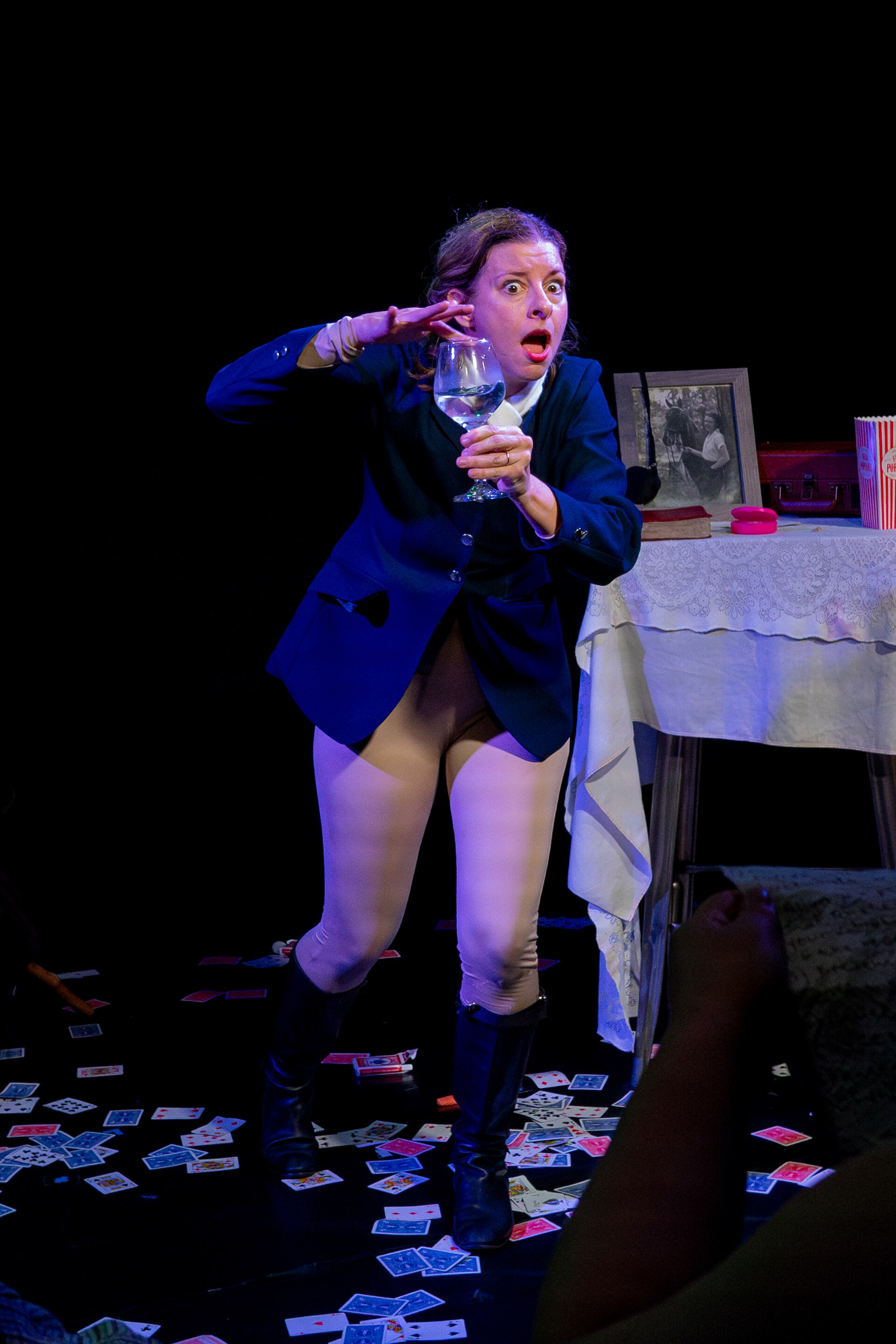 Julia VanderVeen, comedian, at the 2024 Edinburgh Festival Fringe in Edinburgh, Scotland.