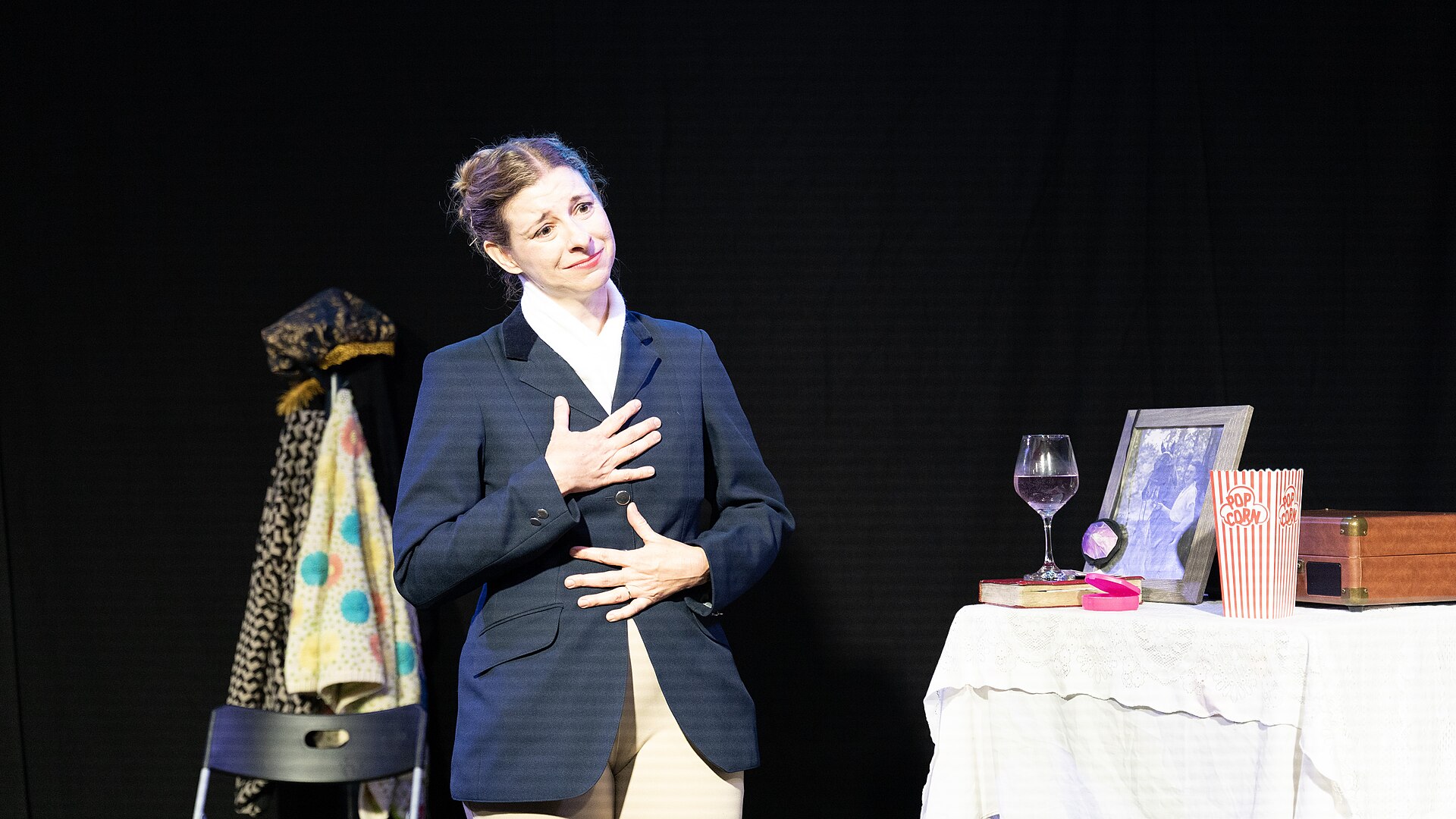 Julia Vanderveen at the 2024 Edinburgh Festival Fringe for My Grandmother’s Eyepatch