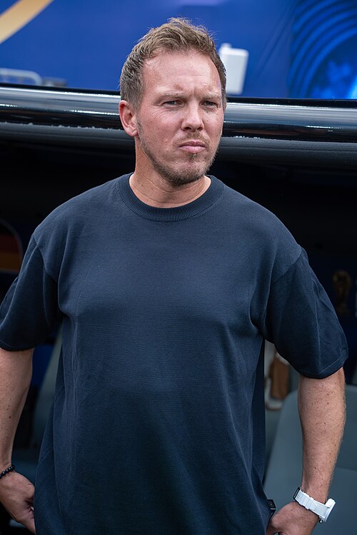Julian Nagelsmann during Ecuador v Germany on 25 June 2026 at the 2026 FIFA World Cup