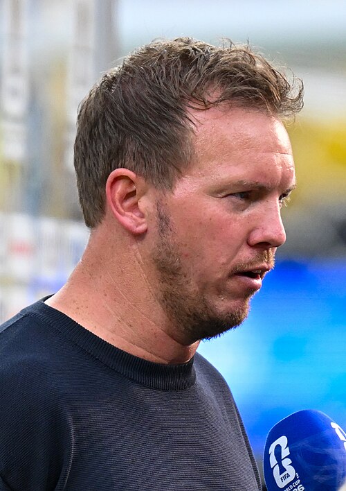 EAST RUTHERFORD, UNITED STATES - June 25: Julian Nagelsmann giving interview after the FIFA World Cup 2026 Group E match between Ecuador  and  Germany on June 25, 2026 MetLife Stadium, East Rutherford, New Jersey
