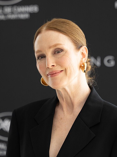 Julianne Moore at a photo call for Kering Women in Motion at the 2026 Cannes Film Festival