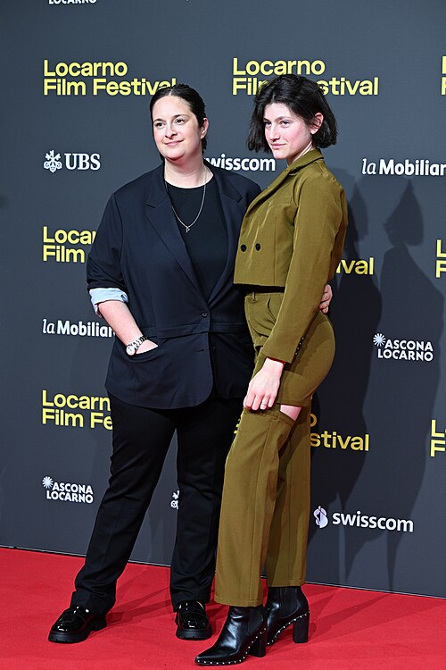 Julie Pacino & Adi Spiegelman at the Locarno Film Festival in Locarno, Switzerland in August 2025