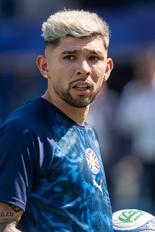 Julio Enciso during France v Paraguay at the 2026 FIFA World Cup