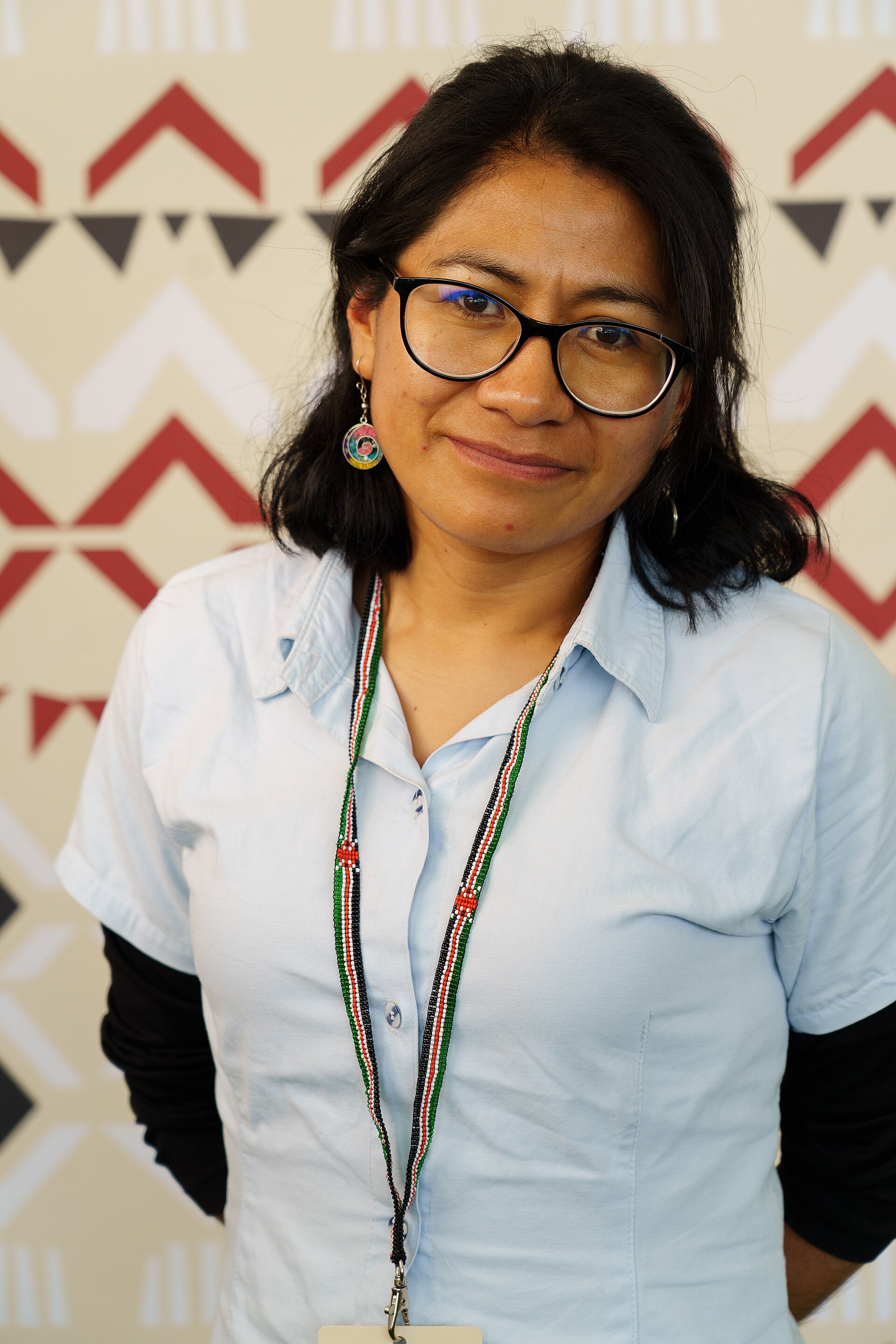 Julitatwa portrait at Wikimania 2025 WikiPortraits Studio