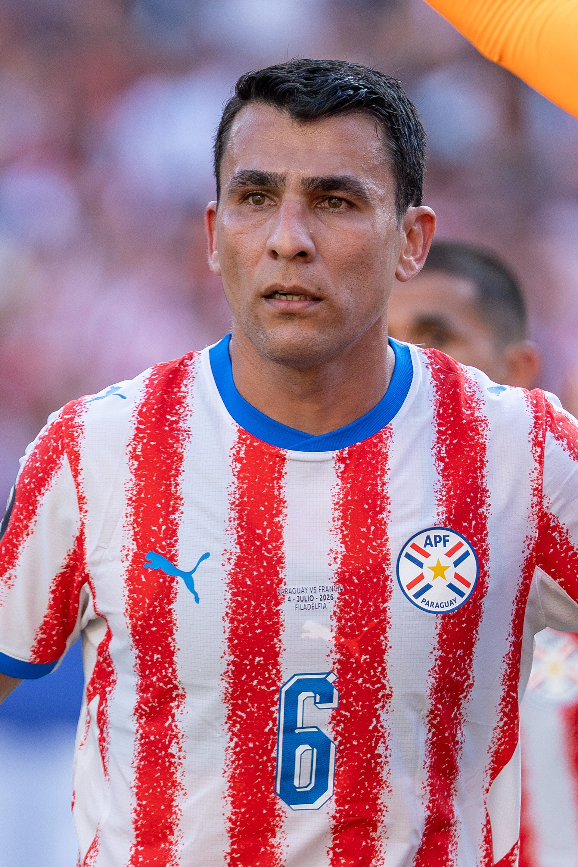Junior Alonso during France v Paraguay at the 2026 FIFA World Cup