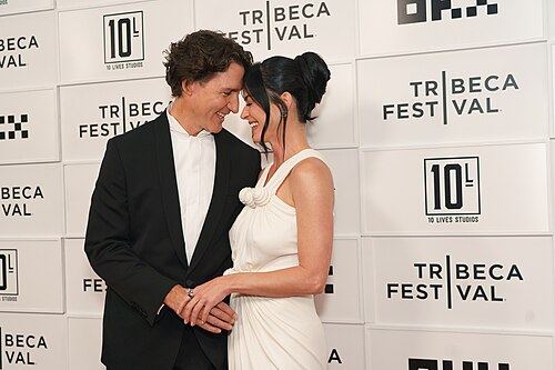 Justin Trudeau and Katy Perry at the Tribeca Film Festival 2026