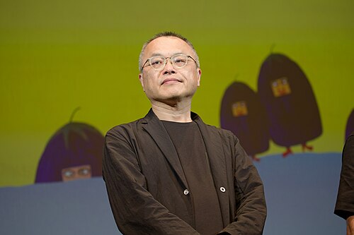 Kōji Yamamura at the 2024 Cannes Film Festival for his short film Extremely Short.