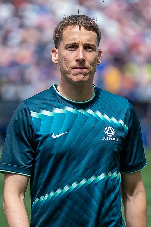 Kai Trewin during United States v Australia on 19 June 2026 at the 2026 FIFA World Cup