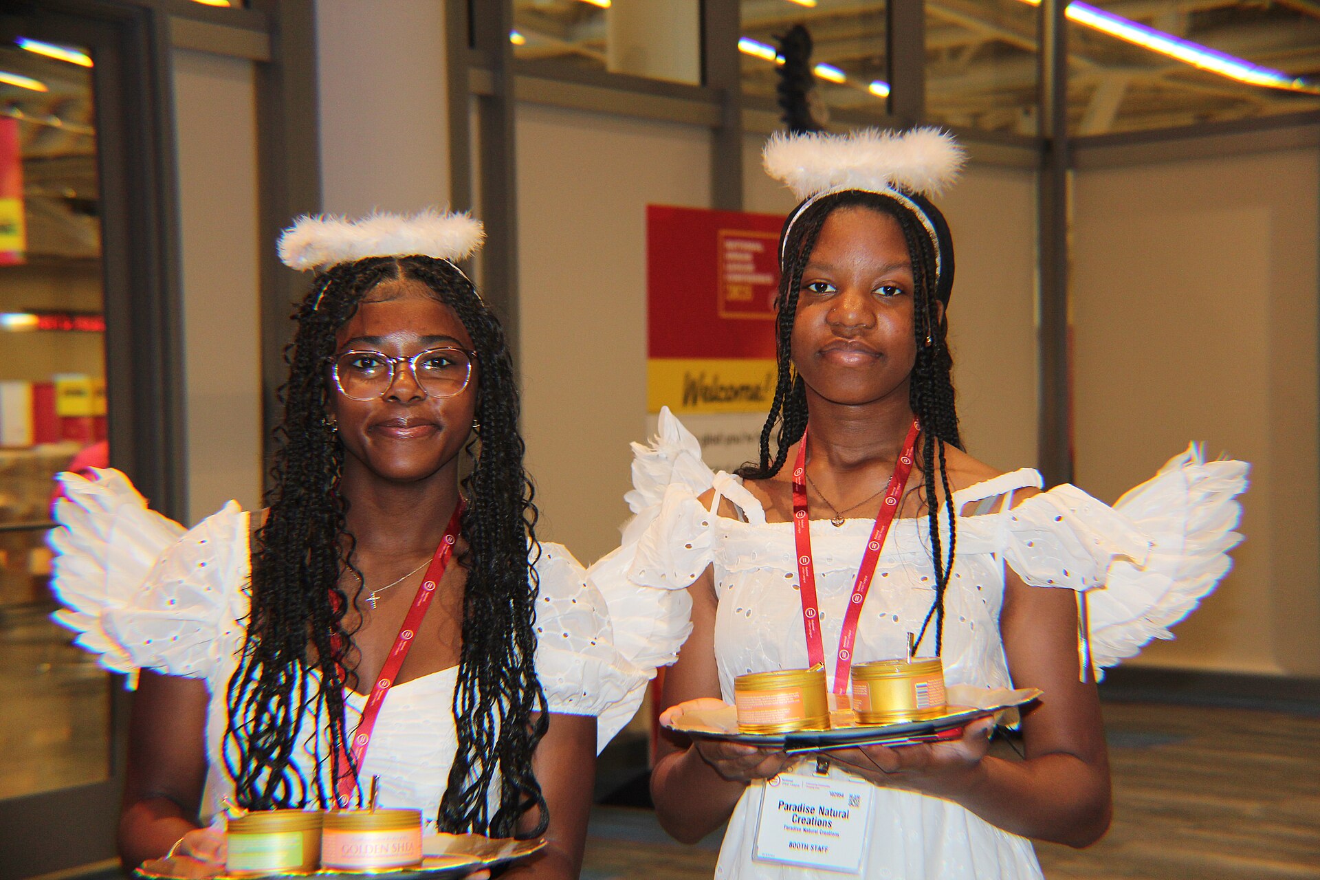 Kailyn and Ja'Nylah for Paradise Natural Creations at the 2025 National Urban League Conference.