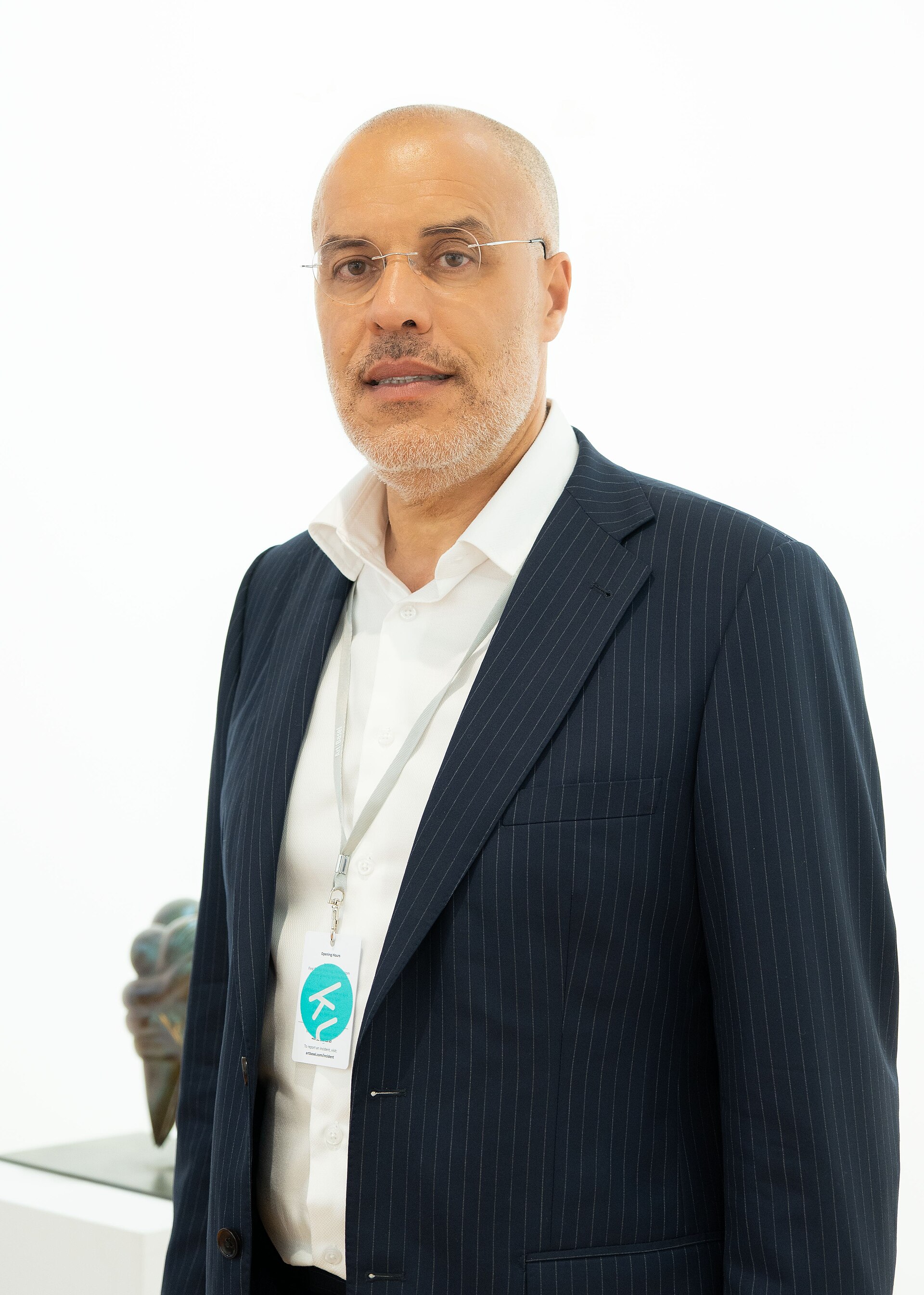 Kamel Mennour, gallery owner, at Art Basel 2025