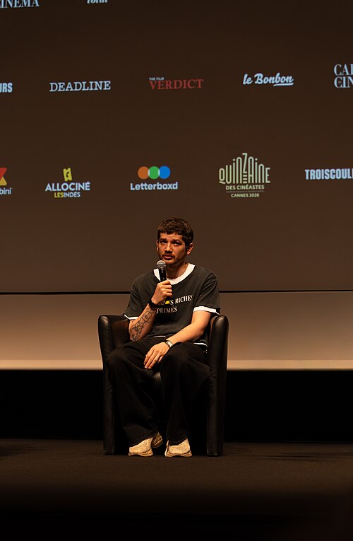 Kantemir Balagov at 2026 Cannes Film Festival during a Q&A about Butterfly Jam