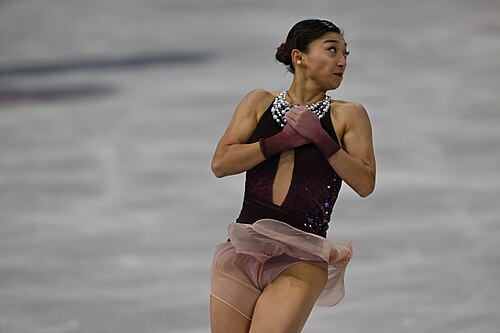 MILAN, ITALY - 19 FEBRUARY 2026: Kaori SAKAMOTO of Japan compete during the Figure Skating Women Single Skating Free Skating at the Olympic Winter Games Milano Cortina 2026 Milano Ice Skating Arena on February 19, 2026 in Milan, Italy