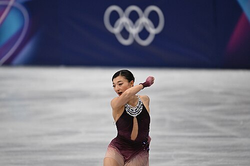 MILAN, ITALY - 19 FEBRUARY 2026: Kaori SAKAMOTO of Japan compete during the Figure Skating Women Single Skating Free Skating at the Olympic Winter Games Milano Cortina 2026 Milano Ice Skating Arena on February 19, 2026 in Milan, Italy