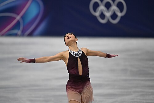 MILAN, ITALY - 19 FEBRUARY 2026: Kaori SAKAMOTO of Japan compete during the Figure Skating Women Single Skating Free Skating at the Olympic Winter Games Milano Cortina 2026 Milano Ice Skating Arena on February 19, 2026 in Milan, Italy