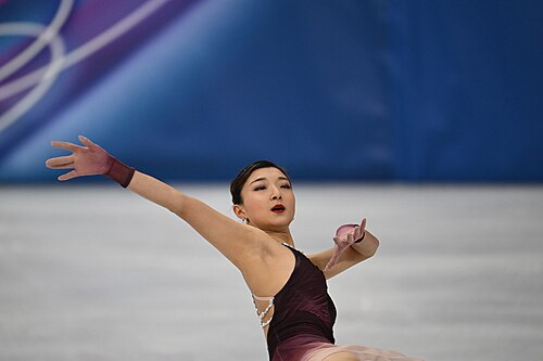 MILAN, ITALY - 19 FEBRUARY 2026: Kaori SAKAMOTO of Japan compete during the Figure Skating Women Single Skating Free Skating at the Olympic Winter Games Milano Cortina 2026 Milano Ice Skating Arena on February 19, 2026 in Milan, Italy