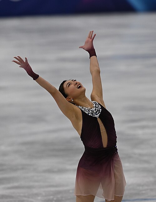 MILAN, ITALY - 19 FEBRUARY 2026: Kaori SAKAMOTO of Japan compete during the Figure Skating Women Single Skating Free Skating at the Olympic Winter Games Milano Cortina 2026 Milano Ice Skating Arena on February 19, 2026 in Milan, Italy