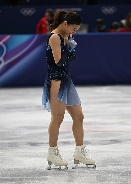 MILAN, ITALY - 06 FEBRUARY 2026: Kaori Sakamoto of Japan compete during the Figure Skating Team Event Women Single Skating Short Program at the Olympic Winter Games Milano Cortina 2026  Milano Ice Skating Arena on February 06, 2026 in ,