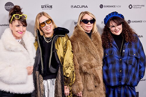 Kathleen Hanna, Tamra Davis, Kim Gordon, and Jessica Hernández at the 2026 Sundance Film Festival for The Best Summer